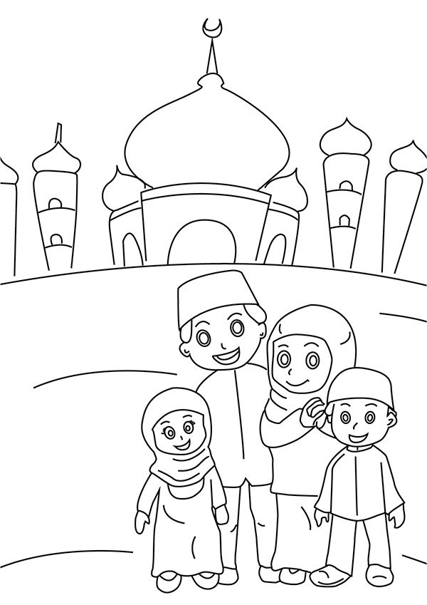 Gambar Mewarnai Tema Ramadhan 2019 Sukagambarku